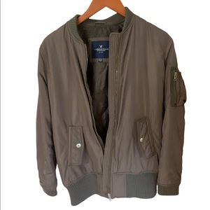 American Eagle Outfitters Brown Bomber Jacket